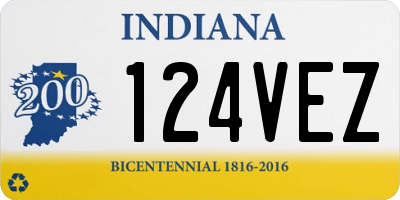 IN license plate 124VEZ