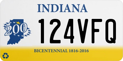 IN license plate 124VFQ