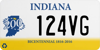 IN license plate 124VG