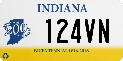 IN license plate 124VN