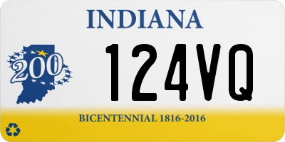 IN license plate 124VQ