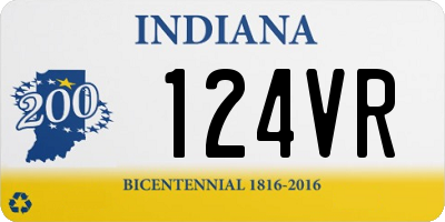 IN license plate 124VR