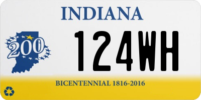 IN license plate 124WH