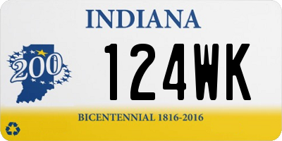 IN license plate 124WK