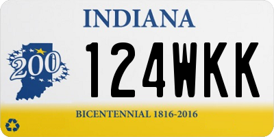 IN license plate 124WKK
