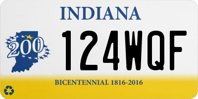 IN license plate 124WQF