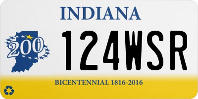 IN license plate 124WSR