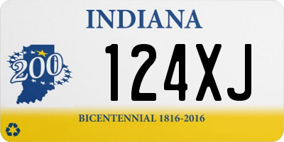 IN license plate 124XJ