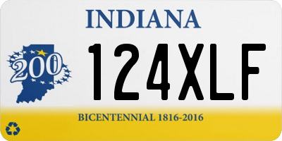 IN license plate 124XLF
