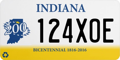 IN license plate 124XOE