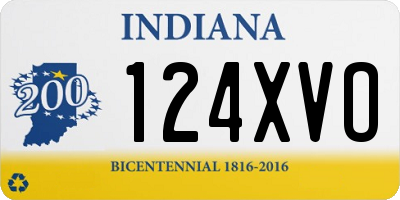 IN license plate 124XVO