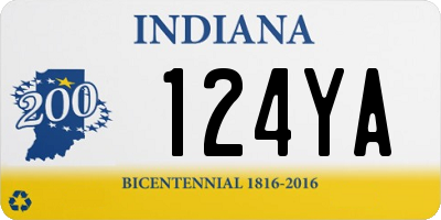 IN license plate 124YA