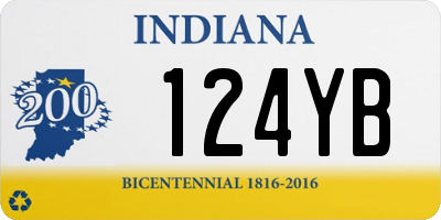 IN license plate 124YB