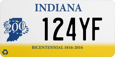 IN license plate 124YF