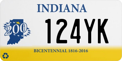 IN license plate 124YK