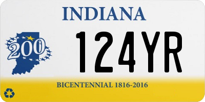 IN license plate 124YR