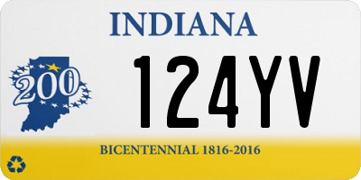 IN license plate 124YV