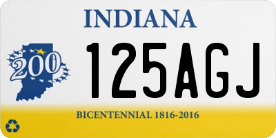 IN license plate 125AGJ