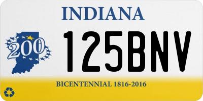 IN license plate 125BNV