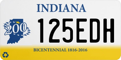 IN license plate 125EDH