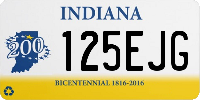 IN license plate 125EJG