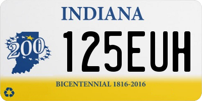 IN license plate 125EUH