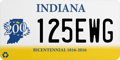 IN license plate 125EWG