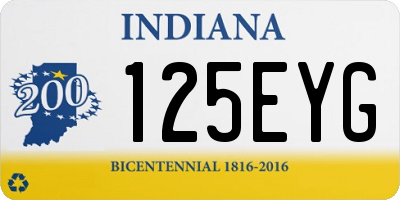 IN license plate 125EYG