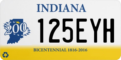 IN license plate 125EYH