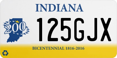 IN license plate 125GJX