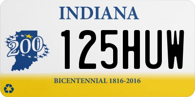 IN license plate 125HUW