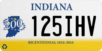 IN license plate 125IHV