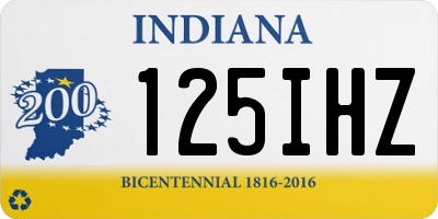 IN license plate 125IHZ