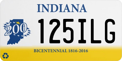 IN license plate 125ILG