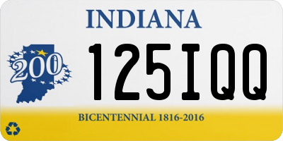IN license plate 125IQQ