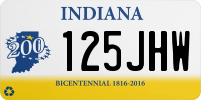 IN license plate 125JHW