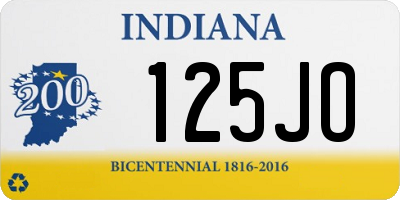 IN license plate 125JO