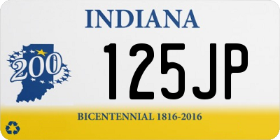 IN license plate 125JP