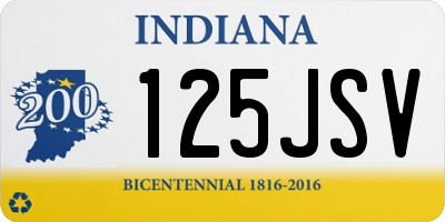 IN license plate 125JSV
