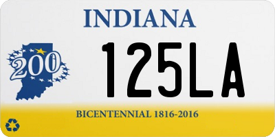 IN license plate 125LA