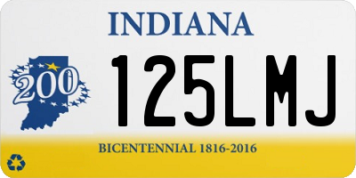 IN license plate 125LMJ