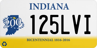 IN license plate 125LVI