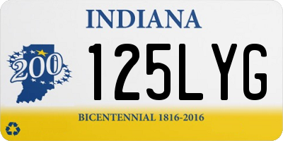IN license plate 125LYG
