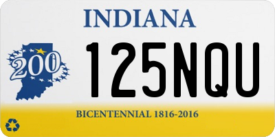IN license plate 125NQU