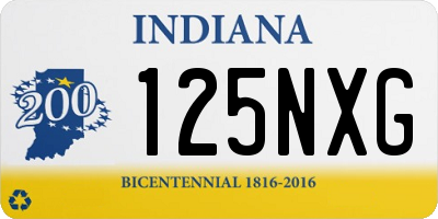 IN license plate 125NXG