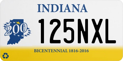 IN license plate 125NXL