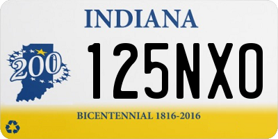 IN license plate 125NXO