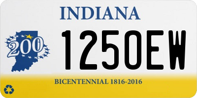 IN license plate 125OEW
