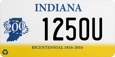 IN license plate 125OU