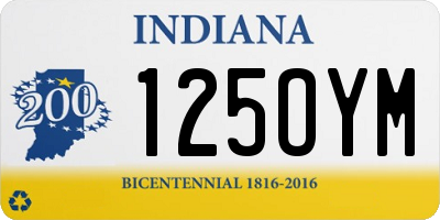 IN license plate 125OYM